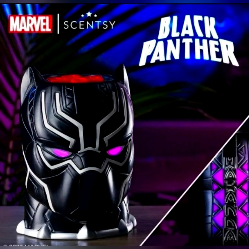 Scentsy Black Panther Wax Melt Full Size Warmer New in Box Marvel